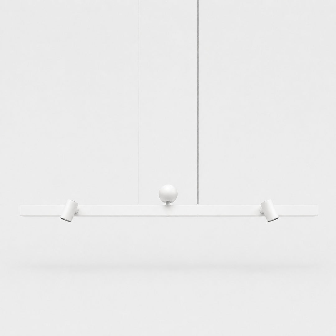 Lámpara colgante lineal para comedor con luz de lavado de pared