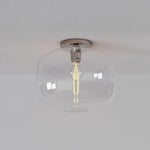 Load image into Gallery viewer, Lumivelle Sculptural Flush Mount Light – Modern Glass Ceiling Lamp
