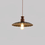 Load image into Gallery viewer, Brass Crest Pendant Light