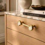 Afbeelding laden in galerijweergave, French Vintage Cashew Shell Brass Cabinet Knobs and Pulls - image 27