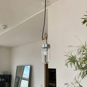 Modern clear glass pendant lamp image 1