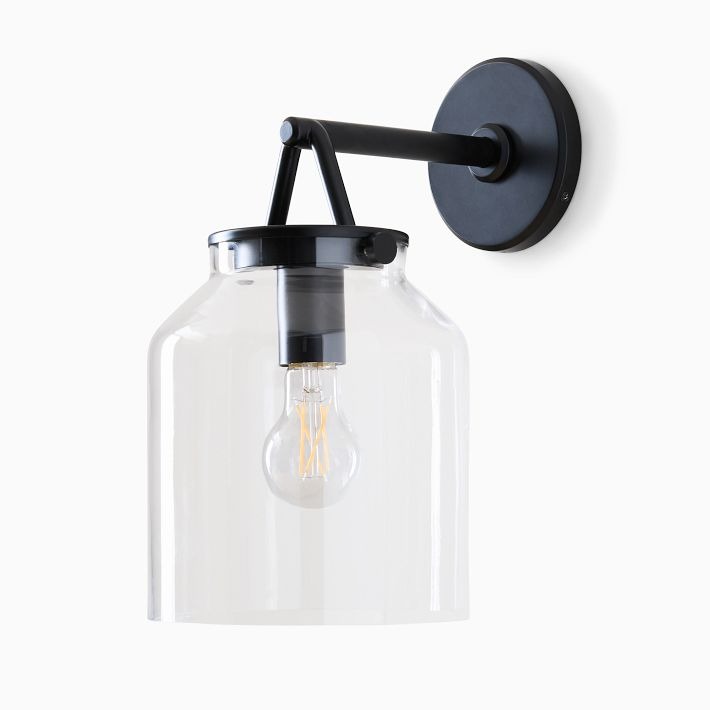 Hanton Minimalist Outdoor Wall Light - Matte Metal Industrial Sconce