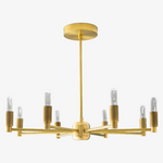Load image into Gallery viewer, Mobilux Line Modern Chandelier - 8 Arm Mid Century Hanging Light
