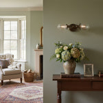 Load image into Gallery viewer, Lumio Globe Sleek Glass Globe Wall Lamp for Bathroom &amp; Bedroom
