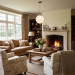 Load image into Gallery viewer, Glorica Glass 12 Inch Globe Ceiling Light - Frosted Glass Art Deco Pendant And Flush Mount
