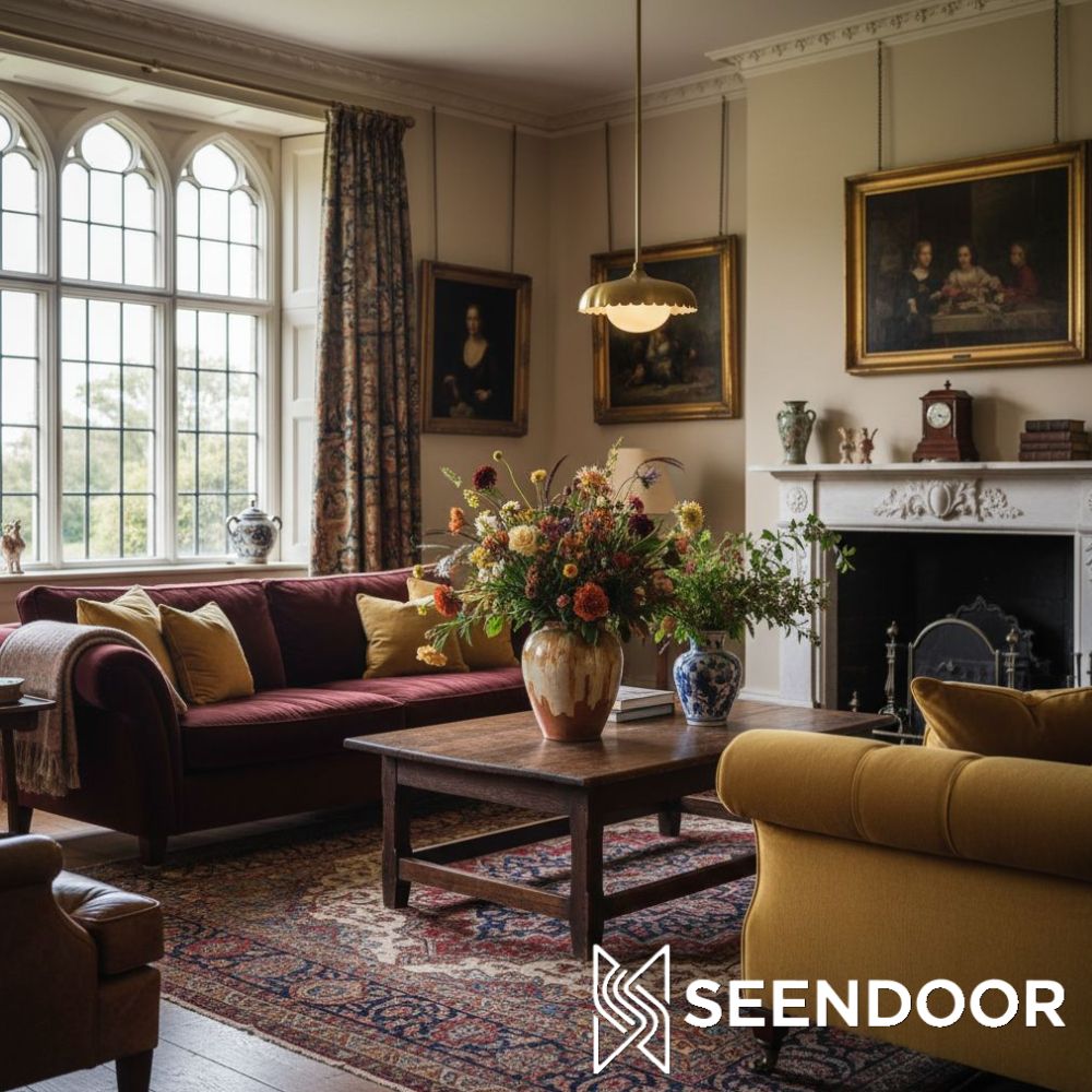 Rayla Sint-jakobsschelp Hanglamp – Messing Afwerking Retro Plafondlamp voor Eetkamer & Keuken