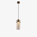 Cargar imagen en el visor de la Galería, Style B pendant with clear crackle glass shade