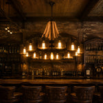 Cargar imagen en el visor de la Galería, Rustic farmhouse rope chandelier