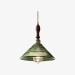 Załaduj obraz do przeglądarki galerii, Ribilux Żebrowana Lampa Wisząca - Vintage Szkło i Metal do Kuchni i Jadalni
