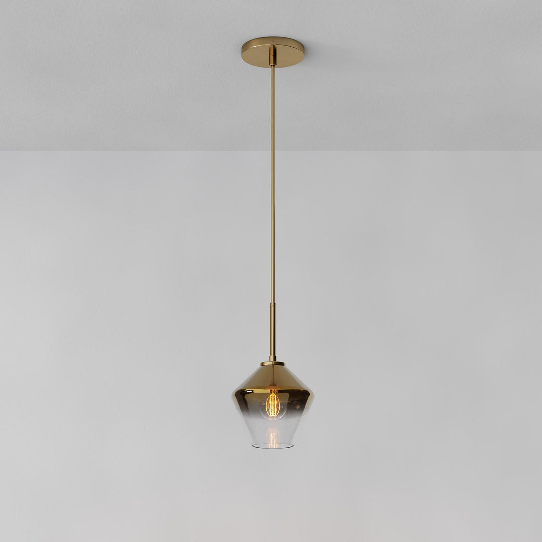 Merin Transparent Glass Sculpture Geometric Chandelier