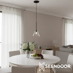 Afbeelding laden in galerijweergave, Breccan Moderne glazen kegel hanglamp