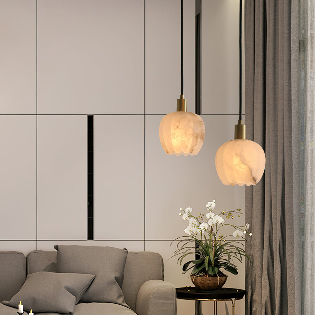 Lilin Alabaster-Pendelleuchte