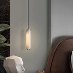 Load image into Gallery viewer, Alabaster Flute Pendant Light