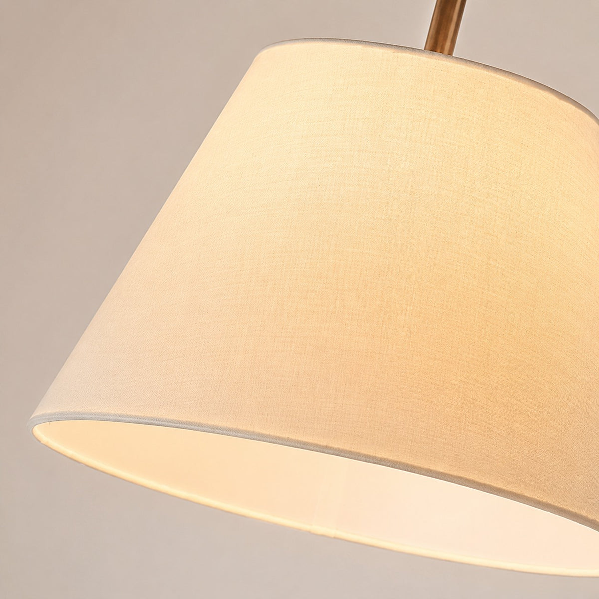 Swing arm table lamp close-up detail