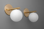 Load image into Gallery viewer, Glorica Glass Wall Sconce - Frosted Globe Light
