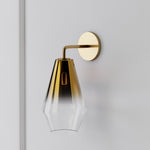 Load image into Gallery viewer, Merin Sculptural Milk Glass Geometric Wall Lamp
