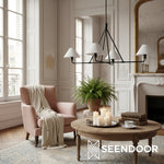 Load image into Gallery viewer, Diora Linear Metal Modern Pendant Light for Kitchen &amp; Dining Room
