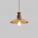 Load image into Gallery viewer, Brass Crest Pendant Light