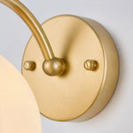 Afbeelding laden in galerijweergave, Close-up of the wall plate and curved lamp arm