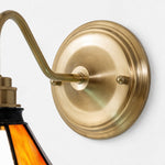 Cargar imagen en el visor de la Galería, Orange Stained Glass Wall Sconce