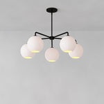 Load image into Gallery viewer, Selvion Elegant 5-Light Globe Chandelier – Modern Glass Pendant Lighting Fixture
