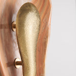 Bild in die Galerieansicht laden, Oyster Hammerschlag Onyx Wandleuchte