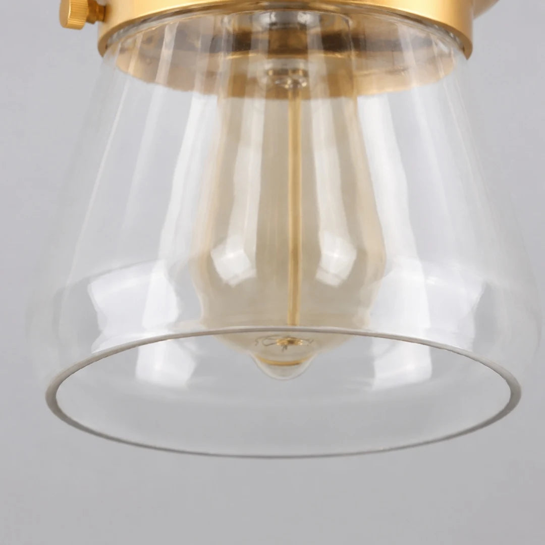 clear glass shade close-up