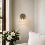 Bild in die Galerieansicht laden, Auruca Globe Wall Light Bellflower Inspired Shape - Minimalist Metal Glass Sconce for Living Room