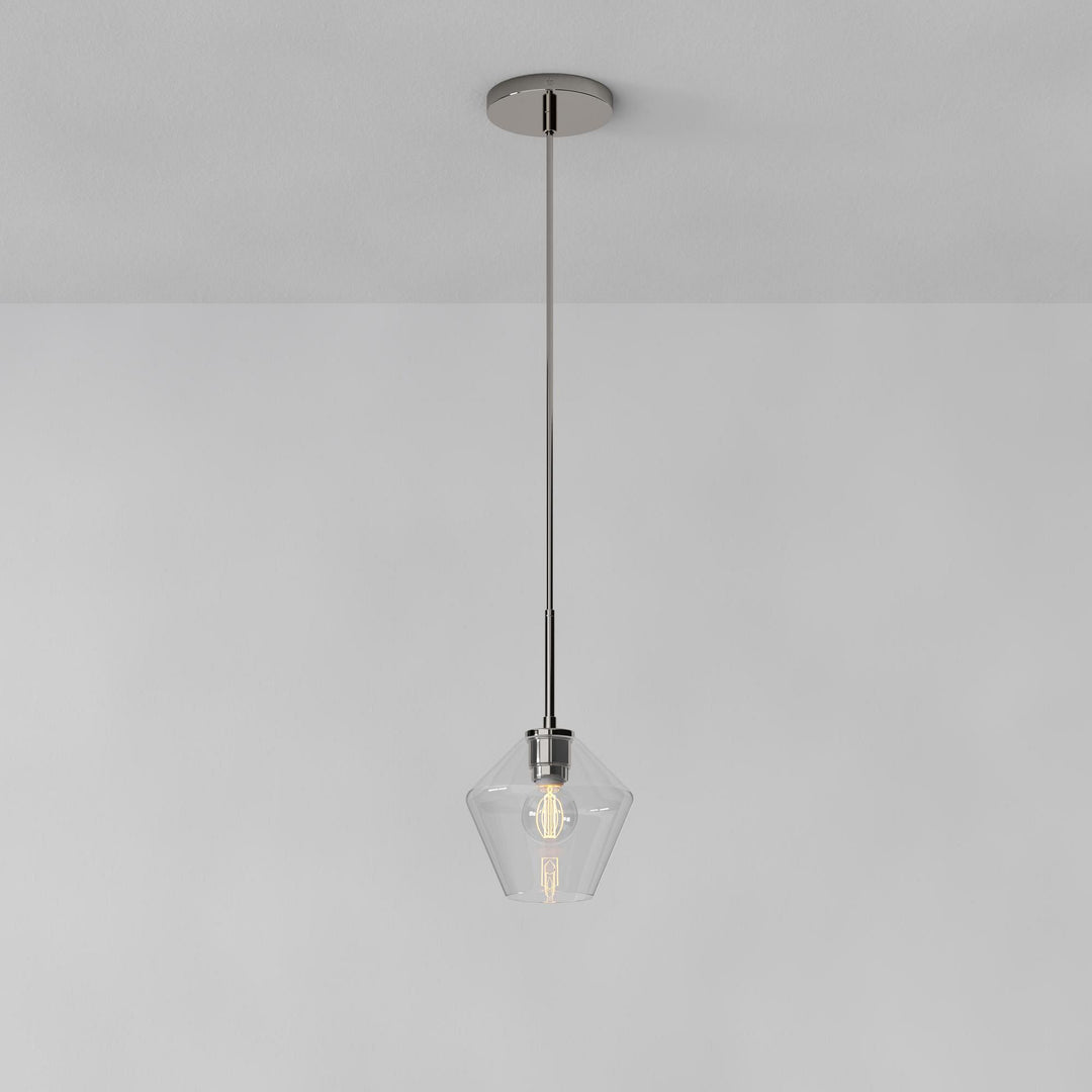 Merin Transparent Glass Sculpture Geometric Chandelier