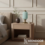 Load image into Gallery viewer, Retro Eloise Milk Glass Table Lamp for Bedroom Decor
