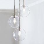 Load image into Gallery viewer, Selvion Minimalist Crystal Chandelier - Handcrafted Glass Sculptural Lighting Fixture
