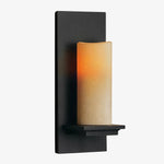 Cargar imagen en el visor de la Galería, Small jade and iron wall lamp front view