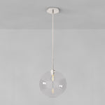 Load image into Gallery viewer, Selvion Sculptural Globe Pendant Light - Modern Glass Pendant Lamp - Sleek Design
