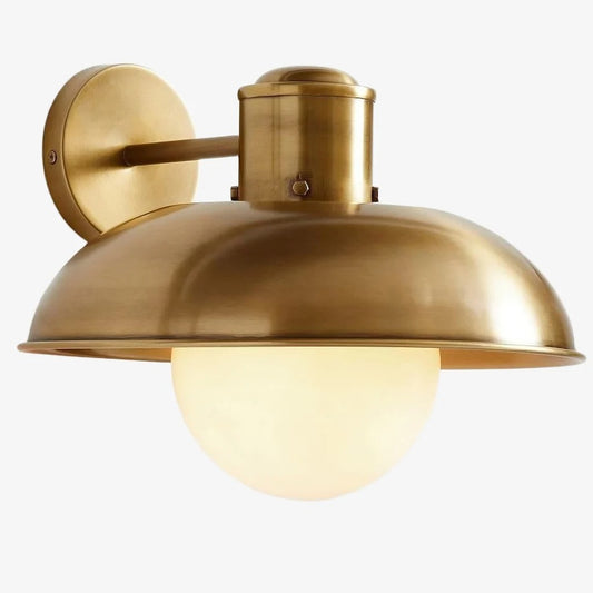 Lámpara de Pared Industrial Moderna Cordax – Brillo Suave de Vidrio Opalino para Pasillo o Dormitorio