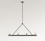 Load image into Gallery viewer, Auria Hand-blown Glass Metal Chandelier - Contemporary Brass Design
