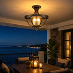 Cargar imagen en el visor de la Galería, Outdoor covered patio lighting scene