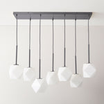 Load image into Gallery viewer, Talvior Luminous Geometric 7-Light Faceted Glass Chandelier
