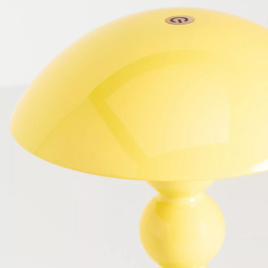 Lampe de table LED Modo – Base empilée en forme d'orbe Abat-jour en forme de champignon Parfaite pour le salon ou la chambre