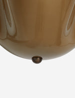 Load image into Gallery viewer, Bellina Glass Flush Mount Ceiling Light - Brass Accent Modern Fixture
