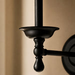 Afbeelding laden in galerijweergave, Vintage wandlamp met stoffen kap