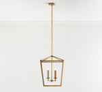 Load image into Gallery viewer, Rowan Bronze and Brass Lantern Pendant Light - Steel Hanging Ceiling Fixture
