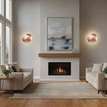 Afbeelding laden in galerijweergave, Discola schijf wandlamp – modern koperen halo ontwerp met ronde kap voor woonkamer of slaapkamer N20