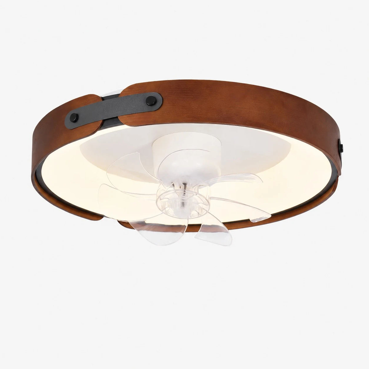 Walnut Full Spectrum Flush Mount Ceiling Light