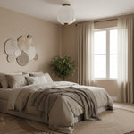 Load image into Gallery viewer, Vintage Eloise Milk Glass Flush Mount Ceiling Light - Vintage Charm Soft Glow
