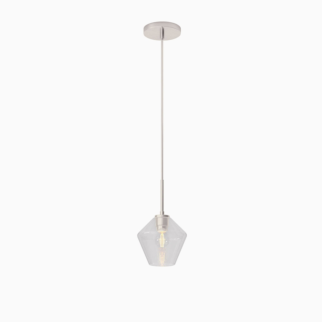 Merin Transparent Glass Sculpture Geometric Chandelier