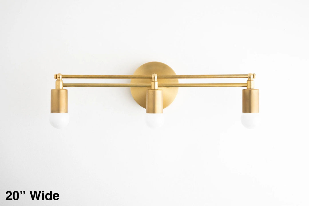 Mobilux Line Modern Vanity Light - Bathroom Wall Fixture in Art Deco Style