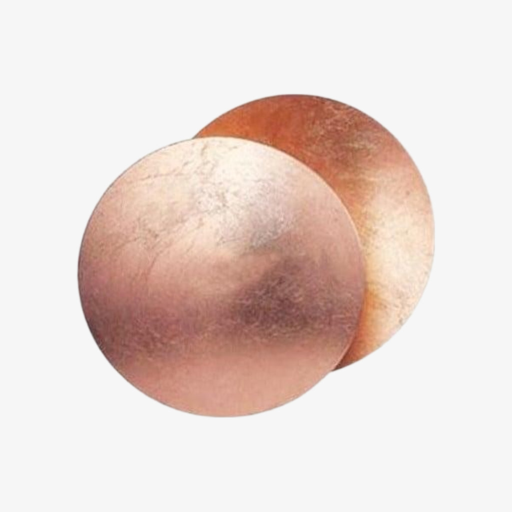 Discola schijf wandlamp – modern koperen halo ontwerp met ronde kap voor woonkamer of slaapkamer N20