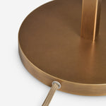 Załaduj obraz do przeglądarki galerii, Vellaro elegancka mosiężna lampa stołowa z abażurem z tkaniny – lampka nocna do współczesnej sypialni