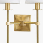 Afbeelding laden in galerijweergave, Close-up of the Double Head brass arm connection