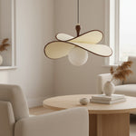 Afbeelding laden in galerijweergave, Orrise Zwevende Glazen Bol Hanglamp met Metalen Accenten - Moderne Minimalistische Verlichting voor Keuken en Eetkamers